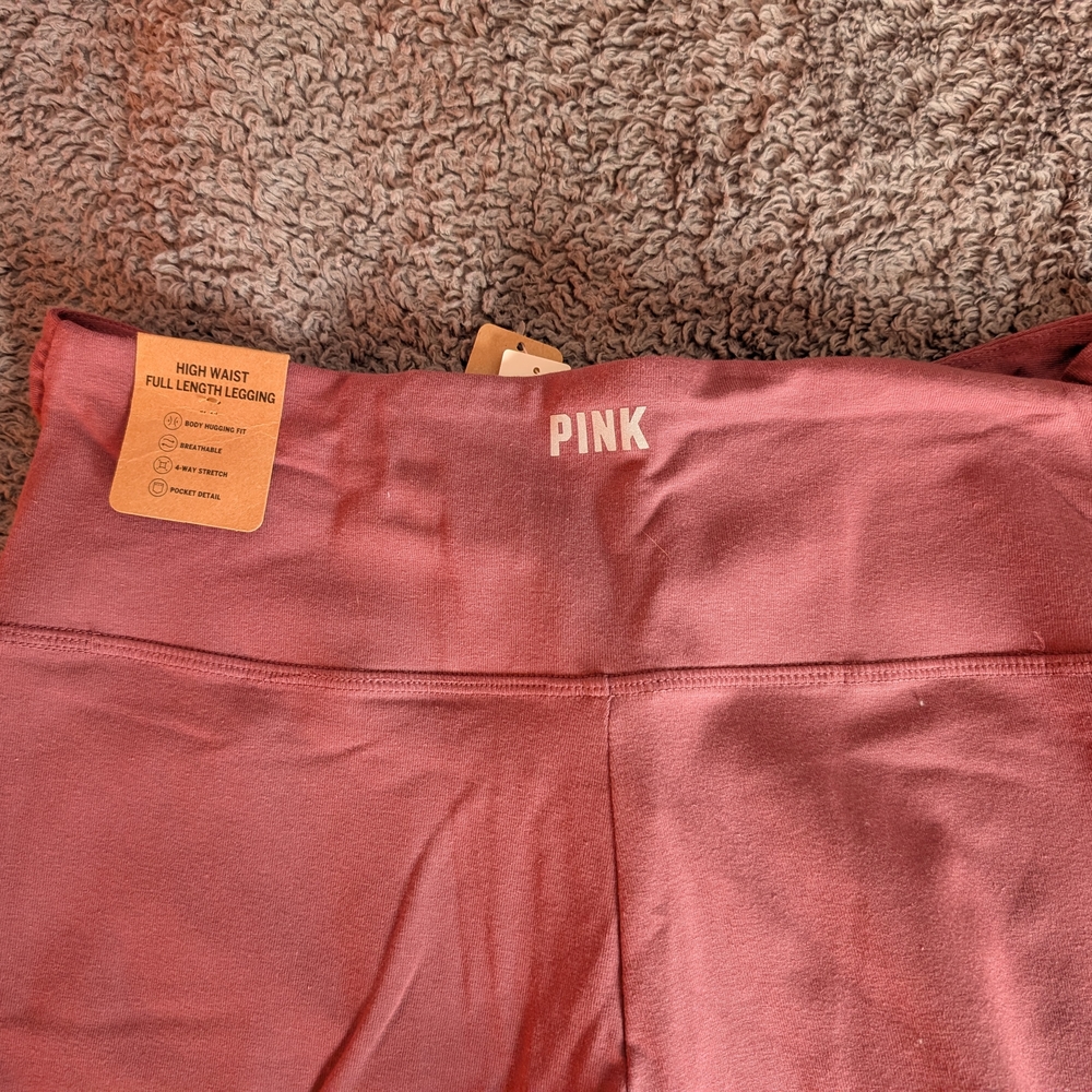 NWT PINK Victoria's Secret High Waist Full Length Leggings - Picture 4 of 7